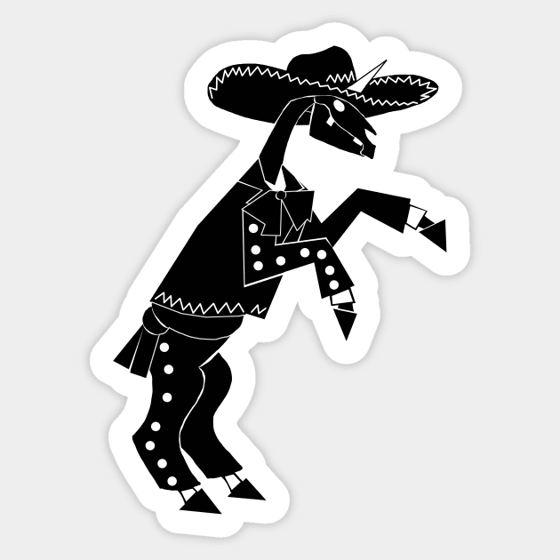 Charro Unicorn V2 Sticker by Thatssounicorny